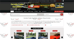 Desktop Screenshot of corvettetraderclassifieds.com